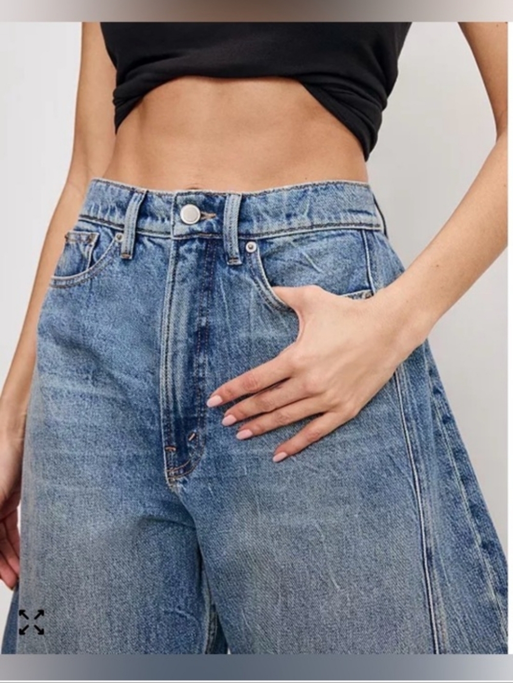 Good American Extreme Barrel Jeans - Picture 4 of 5